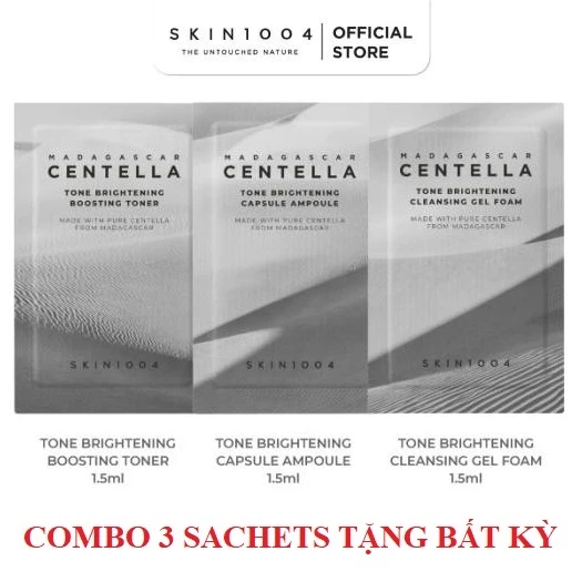 [HÀNG TẶNG KHÔNG BÁN] COMBO 3 SACHETS SKIN1004 TONE BRIGHTENING 1.5ML BẤT KỲ