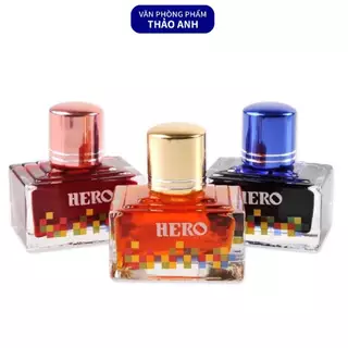 Mực Bút Máy Hero 40ml Mực Xanh, Đen, Tím - VPP Thảo Anh