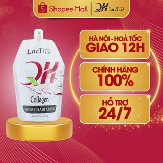 Ủ tóc QH Lactus season kem ủ tóc collagen phục hồi tóc uốn, ép, nhuộm, gãy rụng, chẻ ngọn Dầu hấp tóc 500ml