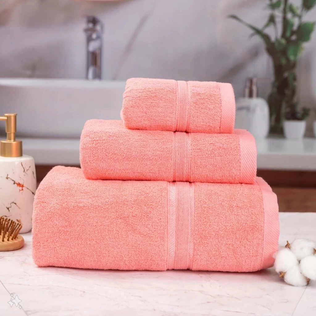 Khăn Tắm 50x100cm 100% Cotton Mềm Mịn Thấm Hút Không Ra Màu Dùng Cho Gia Đình Spa Khách Sạn