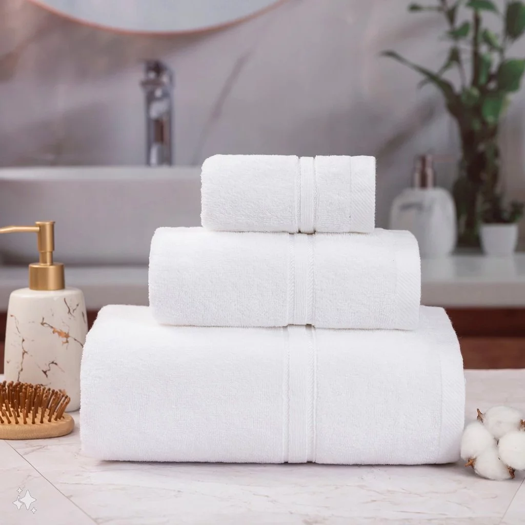 Khăn Gội 35x80cm 100% Cotton Mềm Mịn Thấm Hút Không Ra Màu Dùng Cho Gia Đình Spa Khách Sạn