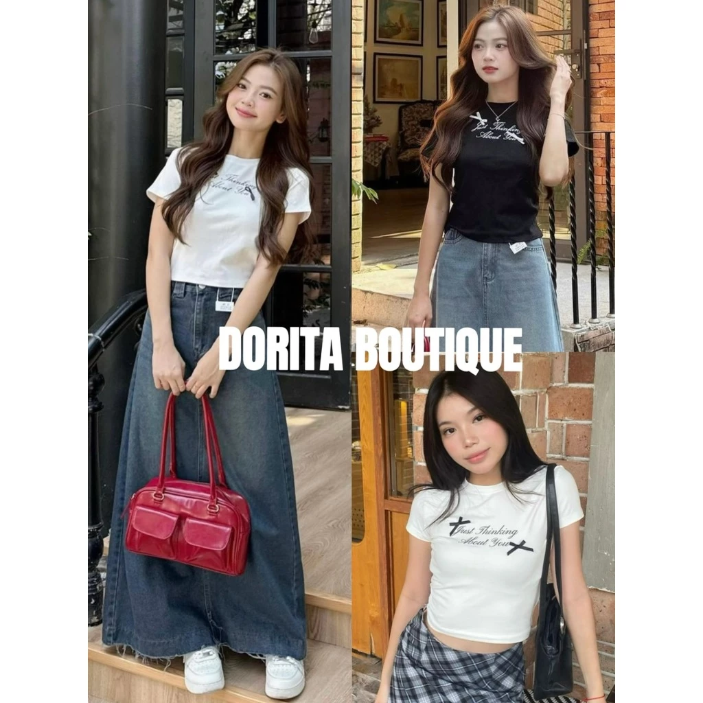 ÁO BABYTEE ĐÍNH RUY BĂNG NƠ HÀN QUỐC DORITA BOUTIQUE