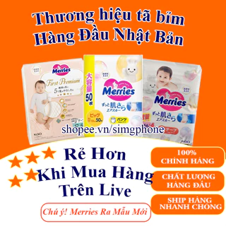 (Cộng Miếng -Jumbo)Tã Bỉm Merries Dán/Quần Nội Địa Nhật cộng miếng/ jumbo/ cao cấp NB96/S82/M64/L58/M64/L50/XL44/XXL28