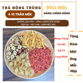 Trà Đông Trùng Tứ Vị  Nhà Mộc Tặng Mật Ong