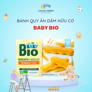 Bánh quy ăn dặm hữu cơ Baby Bio Pháp dành cho bé từ 10 tháng tuổi