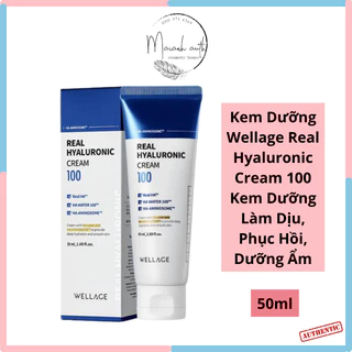 Kem Dưỡng Wellage HA Hyaluronic Cream 100 Kem Dưỡng Ẩm Cấp Nước Cho Da 50ml Màu Xanh Dương