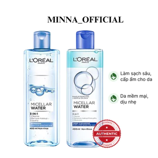 Nước tẩy trang cho mọi loại da L'Oreal Paris 3-in-1 Micellar Water 400ml