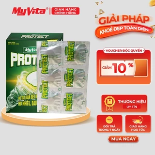 Viên ngậm thảo dược bổ phế, giảm ho và đau họng từ thảo dược MyVita Protect hộp 30 viên