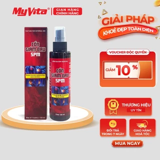 Cồn xoa bóp giảm đau nhức, bong gân, trật khớp MyVita SPM chai xịt 125ml