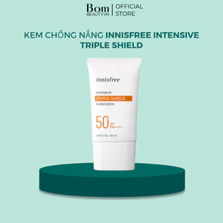 ( Mẫu mới) Kem Chống Nắng Chống Trôi, Nâng Tone Innisfree Intensive Triple Shield Sunscreen SPF 50+/PA++++(08/2025) 50ML