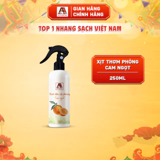 Xịt Thơm Phòng AN AN 250ml tinh dầu Cam ngọt đạt chuẩn USDA, GMP giúp thơm phòng , khử mùi hiệu quả.