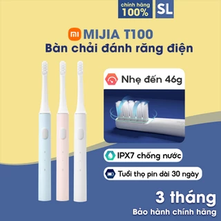 Bàn Chải Đánh Răng Điện Xiaomi Mijia T100 T200 Công Nghệ Sonic Thời Lượng Pin Dài Đến 30 Ngày