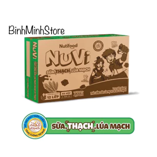 Thùng Sữa  Nuvi 100ml x 48 Hộp Thạch Cacao/ Thạch Dâu/ Thạch Cam