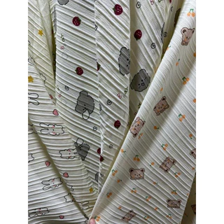 vải đũi  gân chất mới mềm nhẹ may đồ bộ,pyjama,đồ handmade giá rẻ