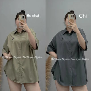 Áo Sơ Mi Cộc Tay Basic Thêu Ngựa BIGSIZE FORM 95KG