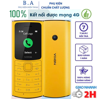 Điện thoại Nokia 4G 11O 2sim Main zin chính hãng, Điện thoại giá rẻ, nghe gọi loa lớn bảo hành 12 tháng