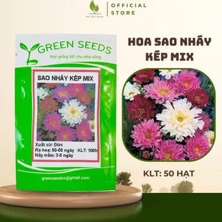 Hạt Giống Hoa Sao Nhái (Sao Nháy) Kép Nhiều Màu hạt giống hoa nảy mầm tốt, hạt giống rau củ quả sinh trưởng khỏe