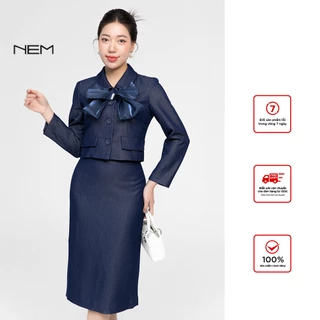 [ Chính Hãng ] Áo công sở đính nơ thiết kế Nem Fashion 15892 giá tốt