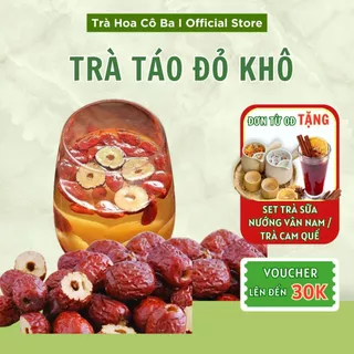 Trà táo đỏ, táo đỏ thái lát, dưỡng nhan đẹp da Trà Hoa Cô Ba 1kg