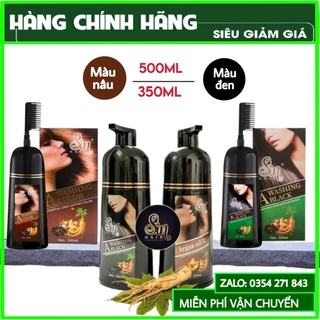 [Chính Hãng] Dầu Gội Phủ Bạc Sin Hair Dầu Gội Nhân Sâm Nhật Bản Mẫu Mới 350ml & 500ml