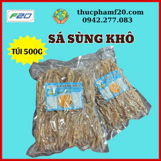 sá sùng khô 500gr size Nhỡ mềm ngọt - sá sùng nấu phở sạch cát