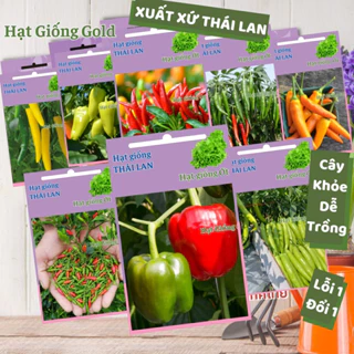 Hạt giống ớt ngọt ớt cay Thái Lan giống chuẩn nảy mầm cao cây khỏe phát triển nhanh kháng bệnh tốt Hạt giống Gold