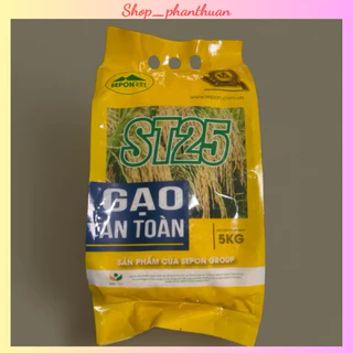 Gạo an toàn Sepon - Gạo ST 25 - Gạo sạch Quảng trị 5kg