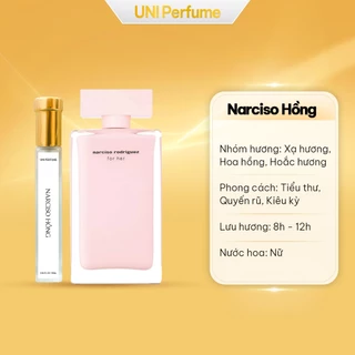 [CHIẾT] Nước Hoa Nữ UNI Narciso Hồng- Hương Thơm Phấn Quyến Rũ Kiêu Kỳ