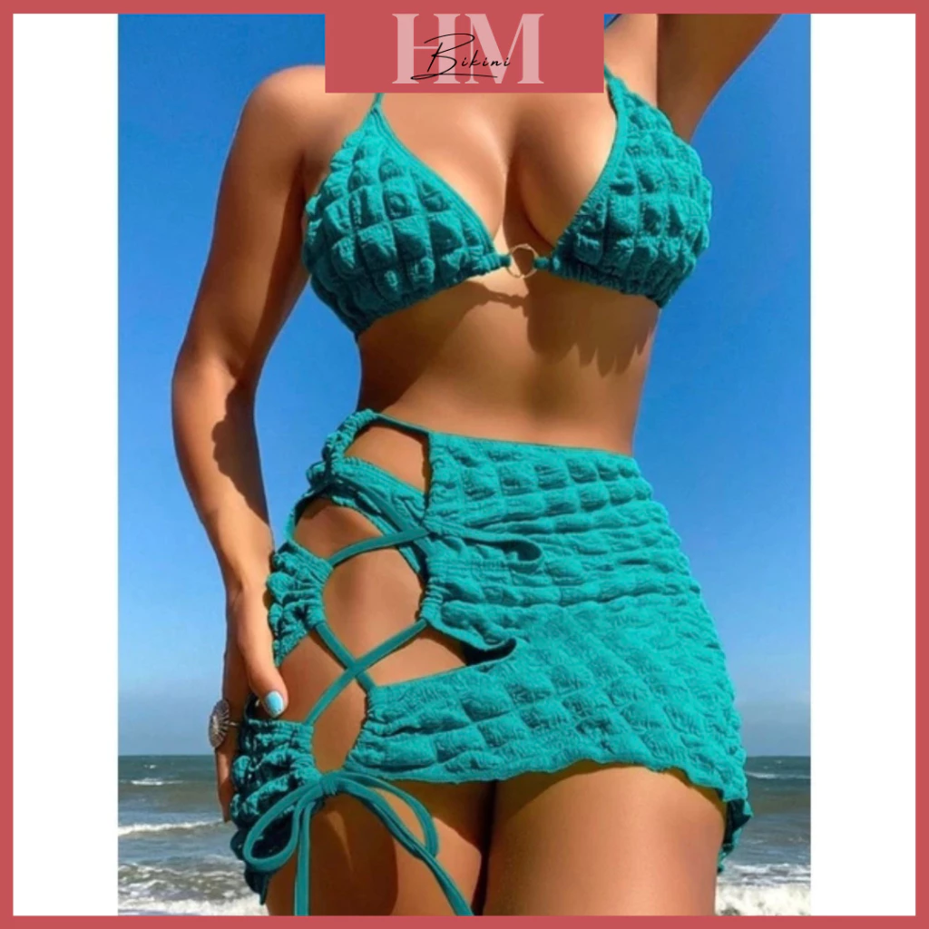 Bikini đồ bơi set ba mảnh Quảng Châu Cao Cấp chất xốp bồng bềnh Hot Hit
