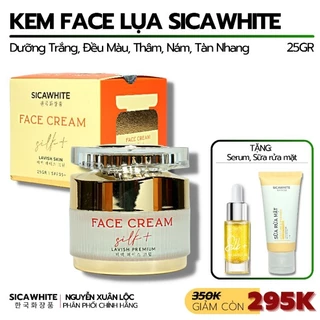 [KEM 25g] KEM FACE LỤA SICAWHITE Dưỡng Trắng, Hỗ trợ Da Nám, Tàn Nhang, Thâm  …  [Kem Sica]