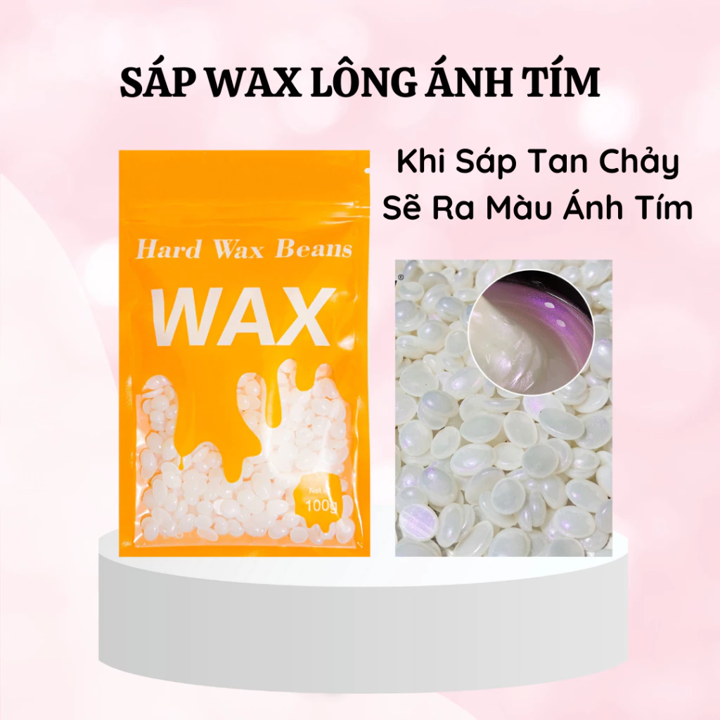 Pearl wax- Sáp wax lông nóng dạng hạt đậu siêu thơm ,siêu bám lông tặng kèm que gỗ