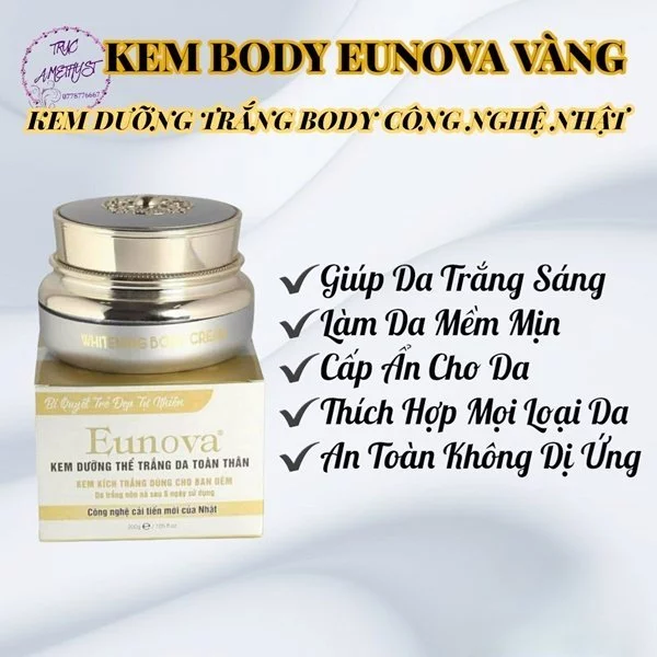 Kem dưỡng trắng da toàn thân Eunova (công nghệ Nhật)