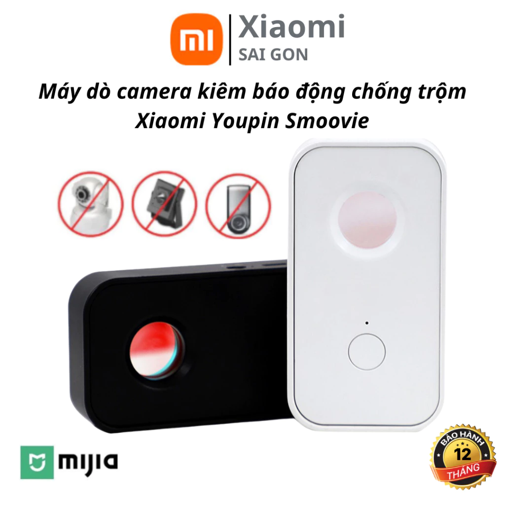 Máy dò camera kiêm báo động chống trộm Xiaomi Youpin Smoovie - Thiết bị dò ẩn nhanh chính xác mini nhỏ gọn treo móc chìa