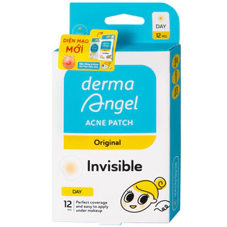 Miếng dán mụn Derma Angel hút mụn nhanh chóng và làm lành vết thương sau mụn (12 miếng x 15g)