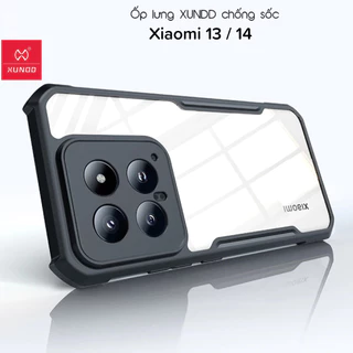 Ốp lưng Xundd Xiaomi Mi 13 / Mi 14 / Mi 13 Pro / Mi 14 Pro /Mi 14 Ultra / Mi 13 Lite, Viền TPU chống sốc 4 góc sang