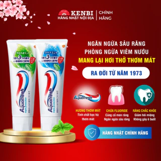 Kem Đánh Răng Aquafresh Nhật Bản đủ 2 màu xanh lá/ xánh dương 140g - Shop hàng Nhật Kenbi