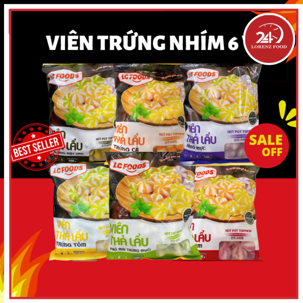 [ Vận Chuyển Hỏa Tốc] Viên Thả Lẩu Bánh Bao Trứng Nhím Lacusina Gói 500g - Lorenz Store