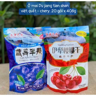 (Giá sỉ) 1 Gói 408-428 Gram Ô Mai Việt Quất Ô Mai Cherry Tuơi Siêu Ngon, Bên Trong Có 40-45 gói nhỏ