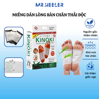 Set 10 miếng dán lòng bàn chân thải độc an toàn ngủ ngon khử mùi hôi chân giảm nhức mỏi Kinoki Detox Foot Patch M40