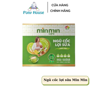 Ngũ Cốc Lợi Sữa Min Min 30 Loại Hạt Cho Mẹ Sau Sinh Giúp Sữa Về Nhiều, Đặc Thơm Hộp 25 Gói