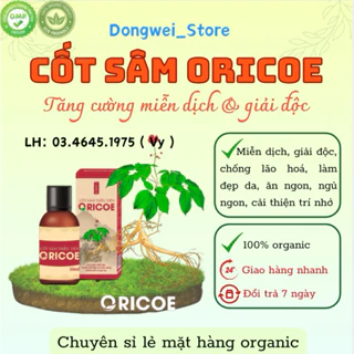 Cốt Sâm Oricoe, tăng cường sức khỏe, phù hợp với mọi độ tuổi, sản xuất tại Việt Nam