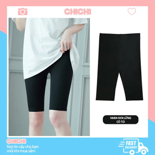 Quần legging lửng ngố nữ hffm có túi cạp cao nâng mông cao cấp cotton dày dặn ChiChi HM04