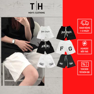 Quần đùi nam boy phố vải thun lạnh co dãn cạp chun thoải mái vận động phong cách streetwear local brand THANHHA