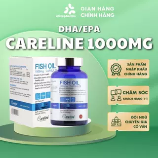 Olivepharma Chính hãng - Viên uống Bổ sung Vitamin DHA/EPA CARELINE từ dầu cá hồi hỗ trợ sức khỏe cho mẹ bầu, mẹ sau