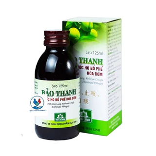 siro ho Bảo thanh hỗ trợ bổ phế , giảm ho, long đờm Chai 125ml