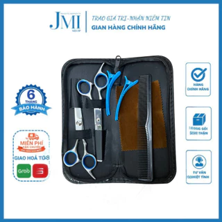 Bộ kéo cắt tóc gia đình cao cấp inox 304, Kéo cắt tóc bằng thép không gỉ cao cấp - JMI Shop