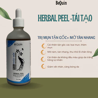 Peel da tái tạo thảo mộc giảm mụn, nám tàn nhang(100ml) handmade