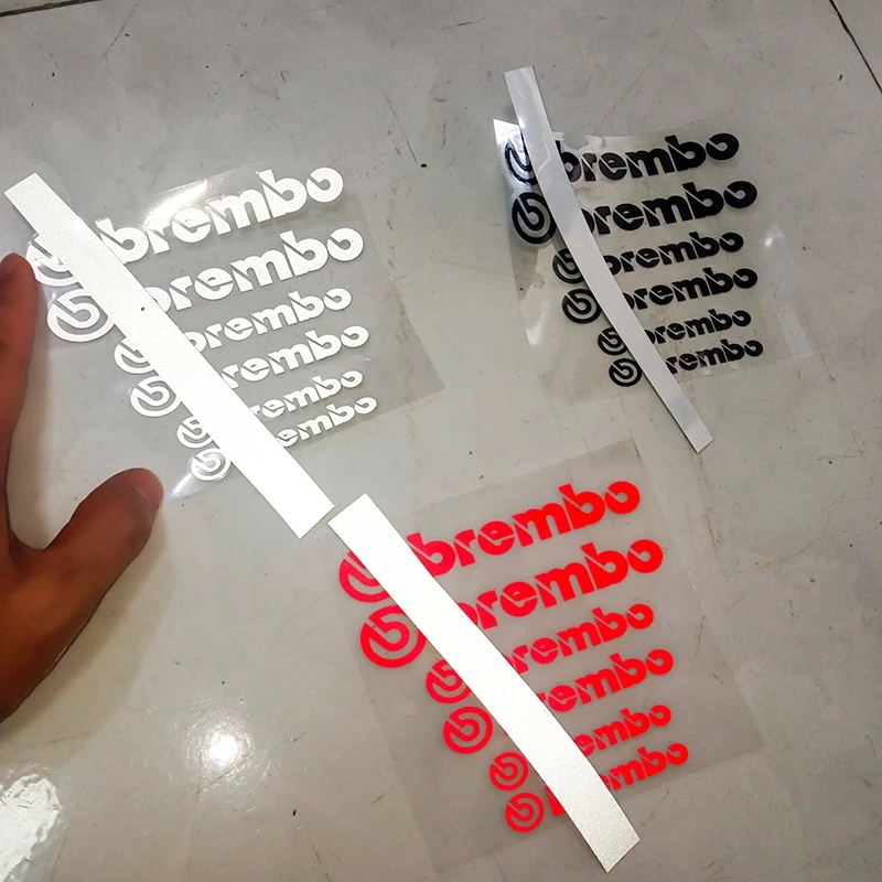 Bộ vỉ decal 6 tem chữ b-rembo siêu dính dán trang trí xe