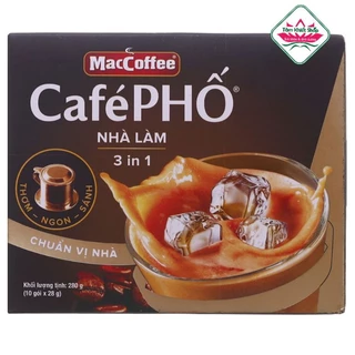 Cà phê sữa MacCoffee Café Phố nhà làm 280g ( 10 gói).date 4/2025