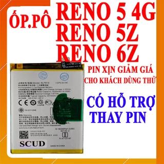 Pin Scud cho Oppo Reno 5 4G/Reno 5Z/Reno 6Z mã BLP819 - 4310mAh